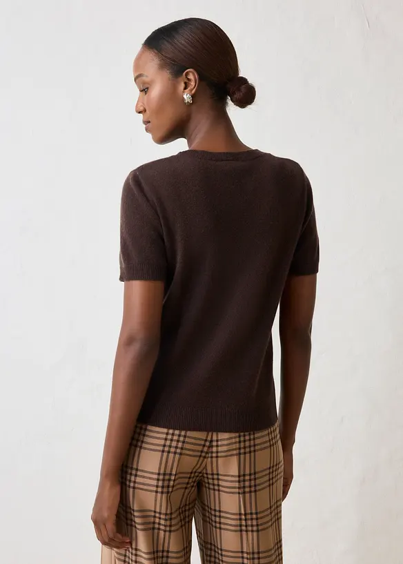 Kortermet genser av 100% kasjmir med Good Cashmere Standard&reg;, bonprix