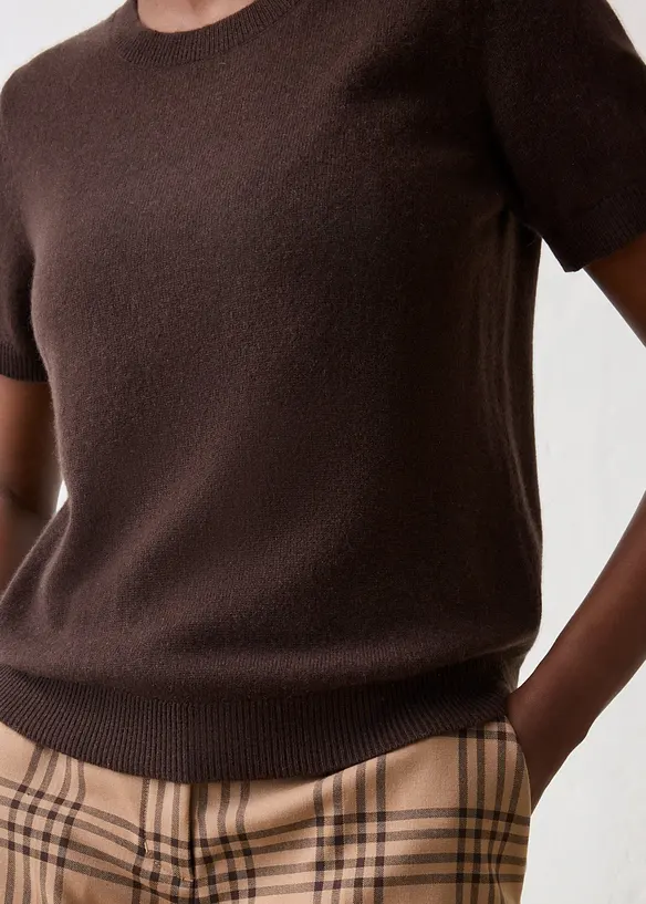 Kortermet genser av 100% kasjmir med Good Cashmere Standard&reg;, bonprix