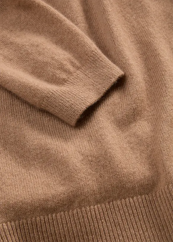 Genser i myk kasjmirmiks med Good Cashmere Standard&reg; og rullekrage, bonprix