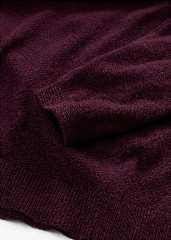 Genser i myk kasjmirmiks med Good Cashmere Standard&reg; og rullekrage, bonprix