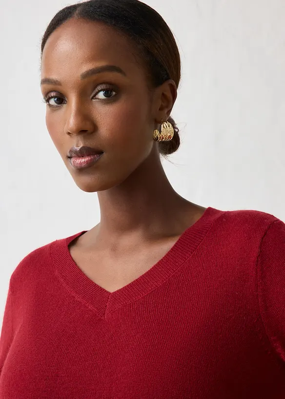 Genser i myk kasjmirmiks med Good Cashmere Standard&reg;, bonprix
