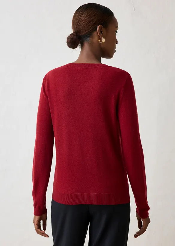 Genser i myk kasjmirmiks med Good Cashmere Standard&reg;, bonprix