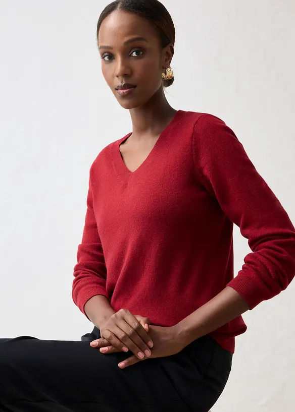 Genser i myk kasjmirmiks med Good Cashmere Standard&reg;, bonprix