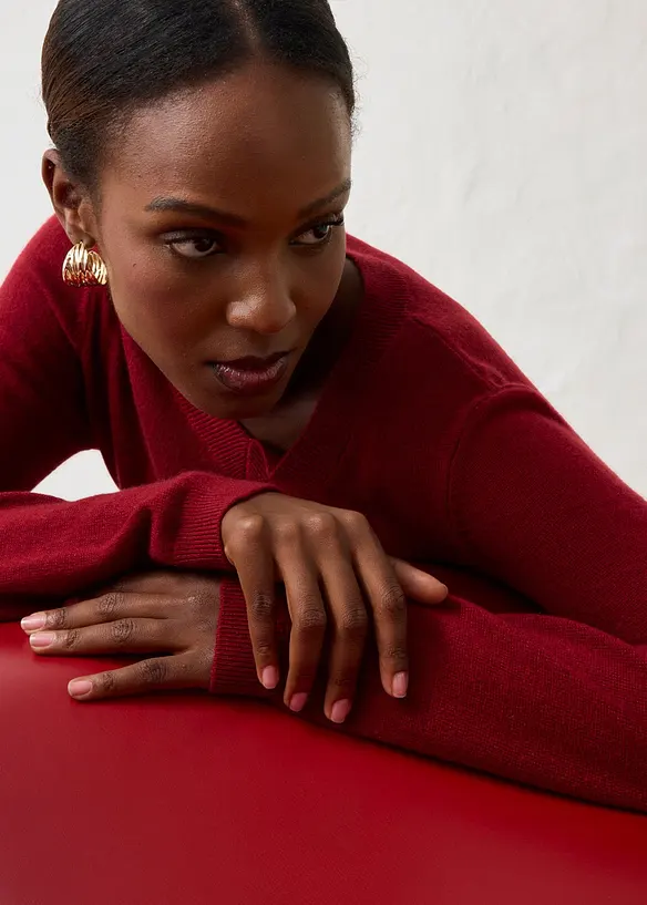 Genser i myk kasjmirmiks med Good Cashmere Standard&reg;, bonprix