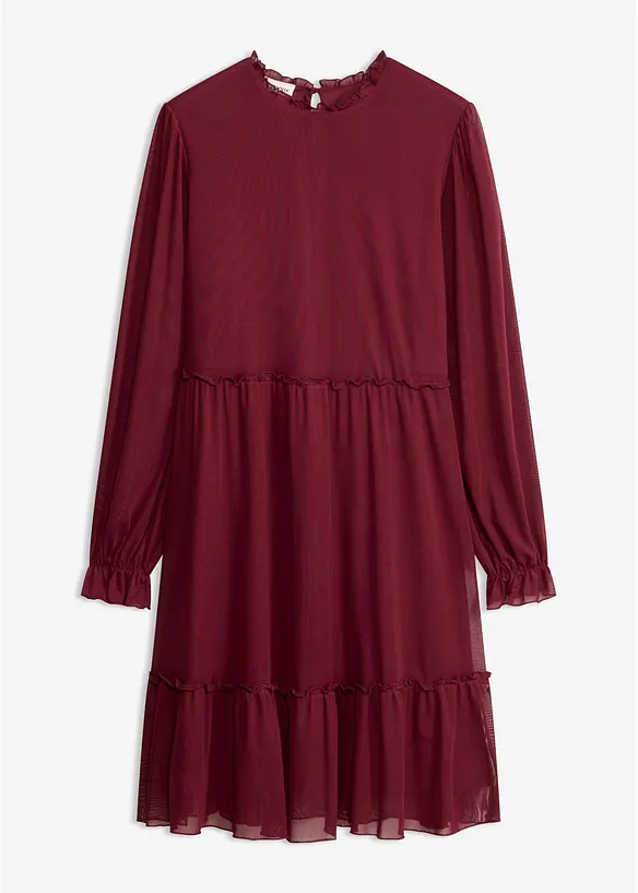 Jerseykjole i fin mesh, bonprix
