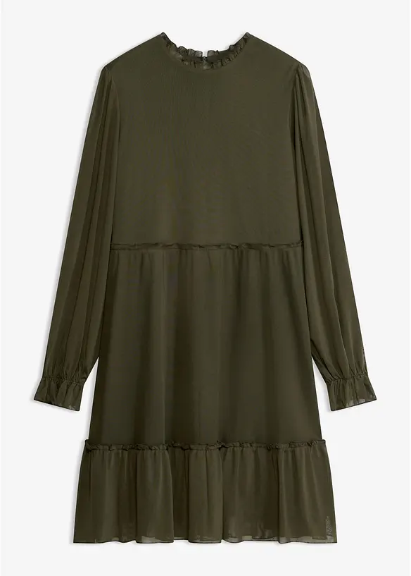Jerseykjole i fin mesh, bonprix