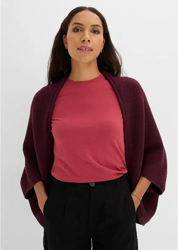 Strikket capecardigan, bonprix