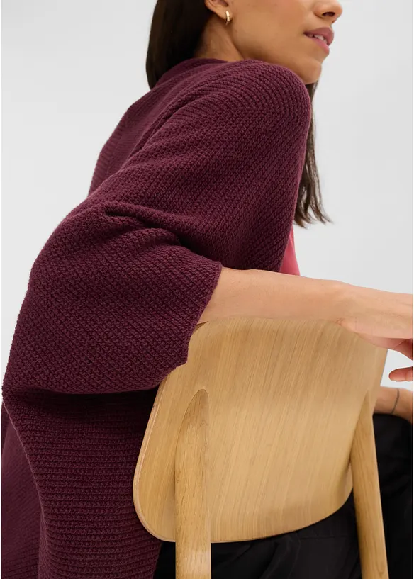 Strikket capecardigan, bonprix