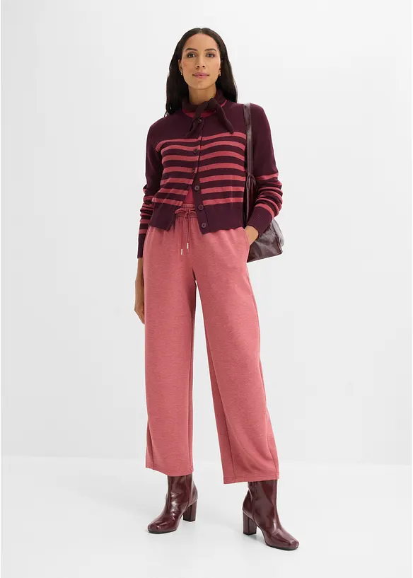 Kort cardigan i bomullsmiks, bonprix