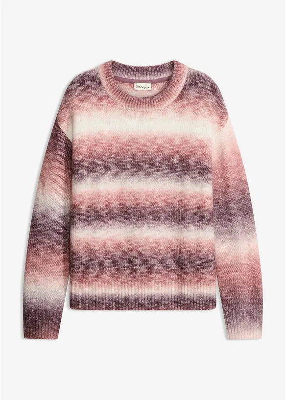 Strikket genser med ull, bonprix