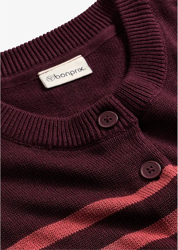 Kort cardigan i bomullsmiks, bonprix
