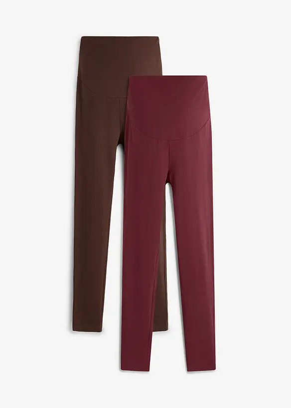 Mama leggings med &oslash;kologisk bomull (2-pack), bonprix