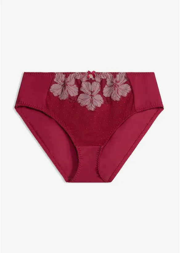 High waist truse med nydelig broderi, bonprix