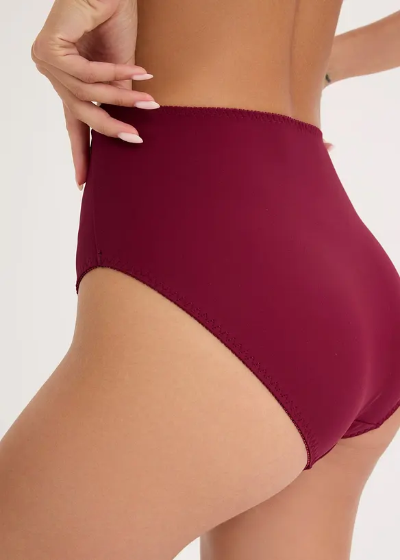 High waist truse med nydelig broderi, bonprix