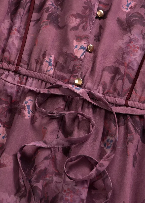 Midi chiffonkjole, bonprix