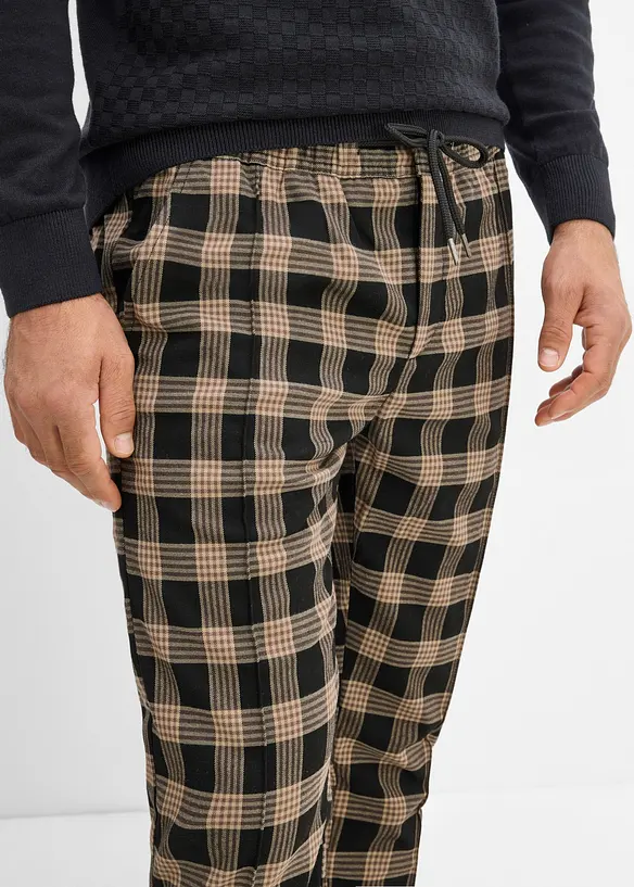 Bukse i ullstil med komfortlinning, regular fit, bonprix