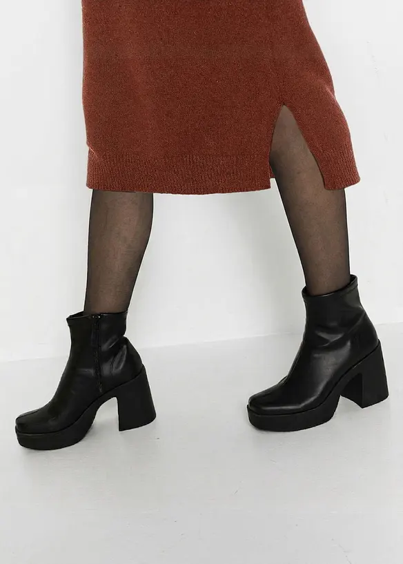 Oversized, strikket midikjole, bonprix