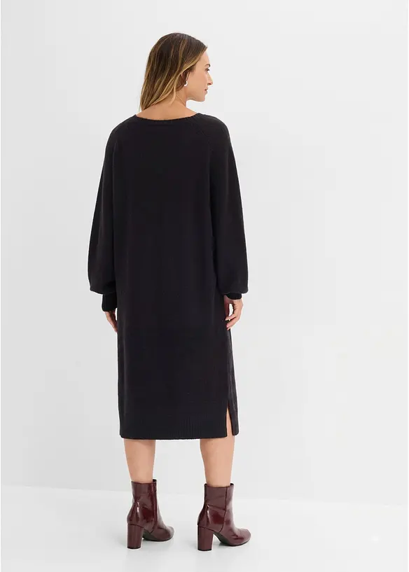 Oversized, strikket midikjole, bonprix
