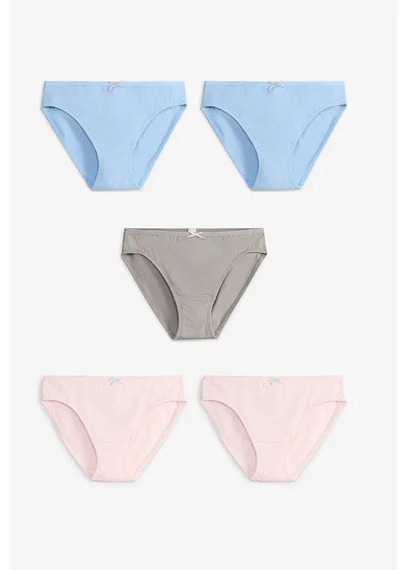 Truse med myk, &oslash;kologisk bomull (5-pack), bonprix