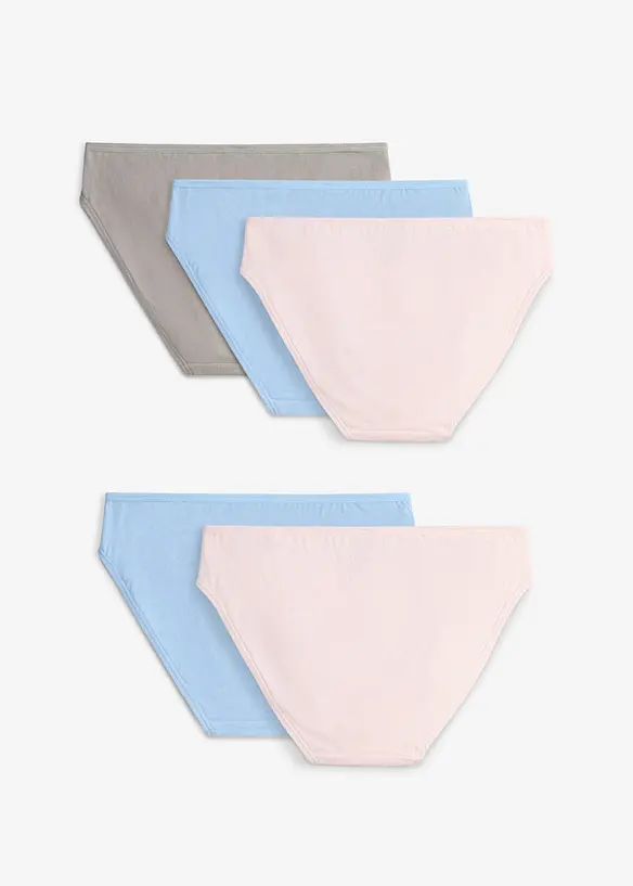 Truse med myk, &oslash;kologisk bomull (5-pack), bonprix