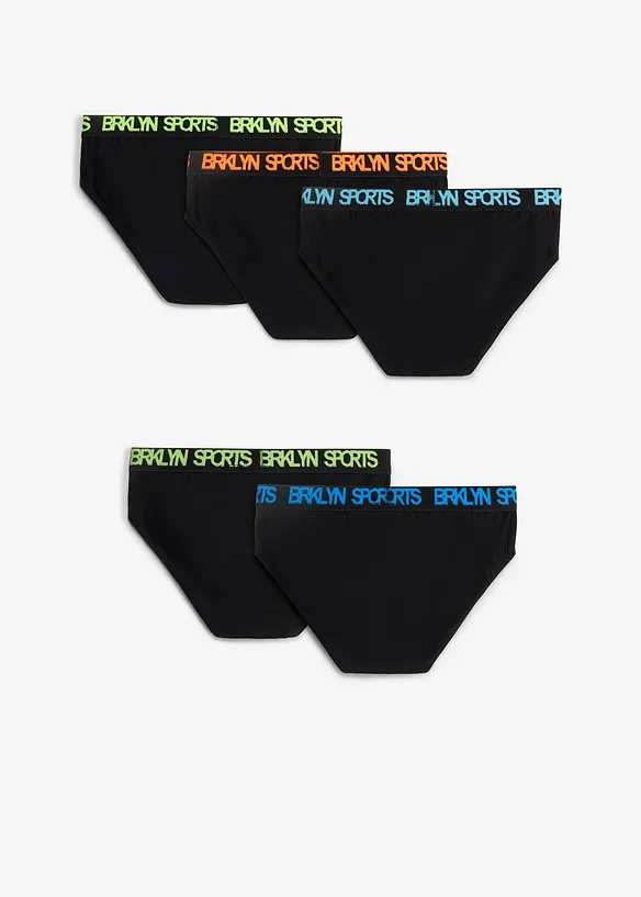 Truse med myk, &oslash;kologisk bomull (5-pack), bonprix