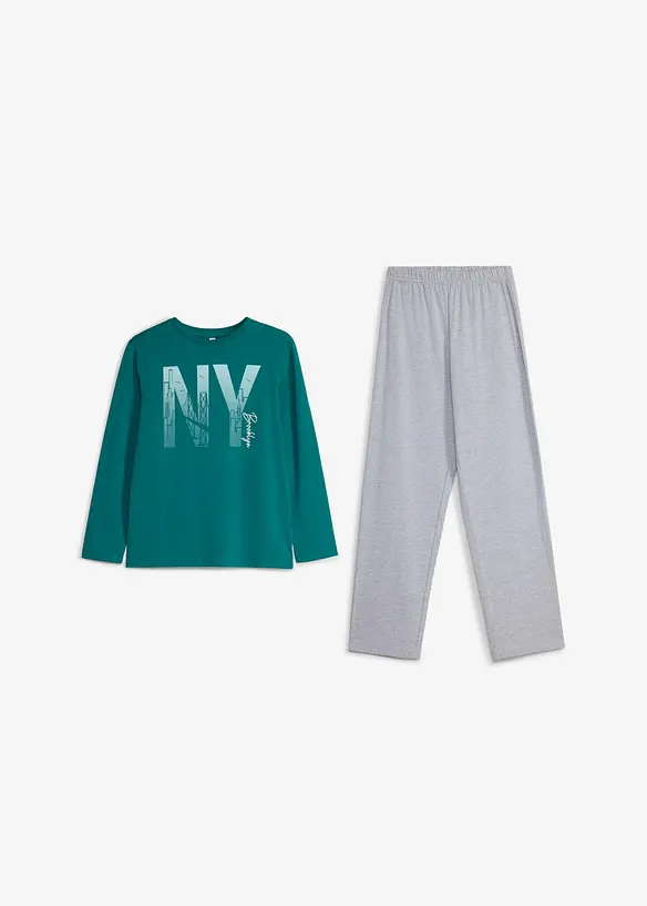 Pyjamas med bomull, bonprix