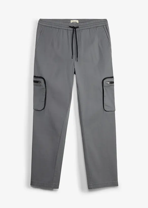 Regular fit cargobukse, straight, bonprix