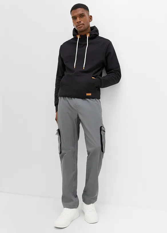 Regular fit cargobukse, straight, bonprix