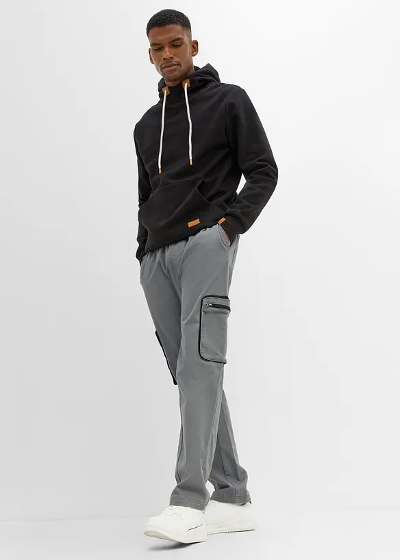 Regular fit cargobukse, straight, bonprix