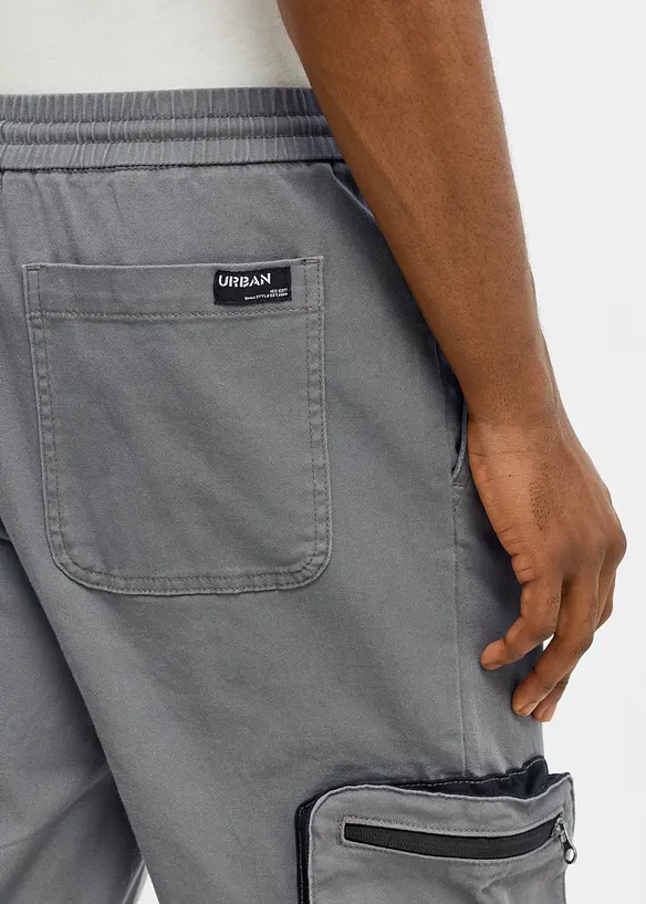 Regular fit cargobukse, straight, bonprix