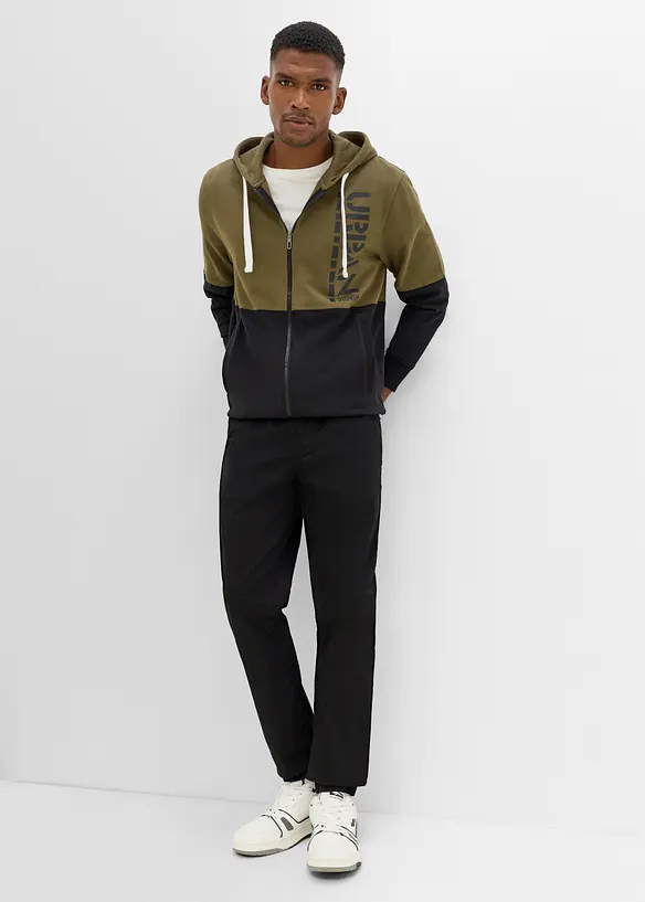 Regular Fit slip on-bukse, Tapered, bonprix