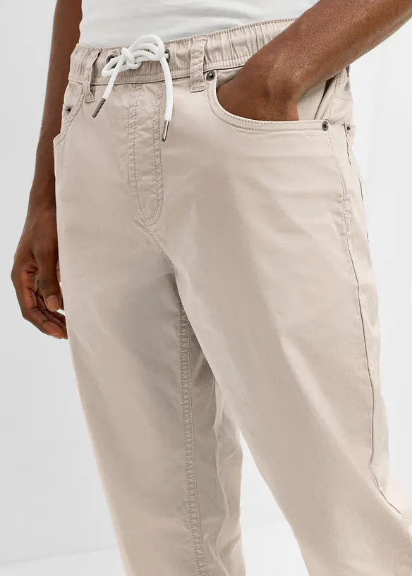 Regular Fit slip on-bukse, Tapered, bonprix