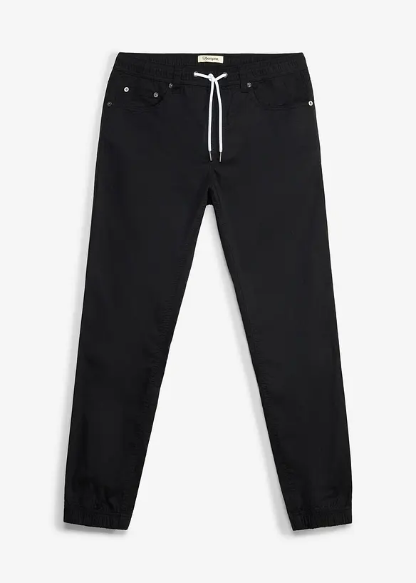 Regular Fit slip on-bukse, Tapered, bonprix