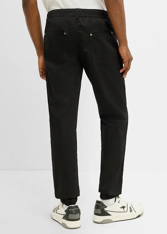 Regular Fit slip on-bukse, Tapered, bonprix