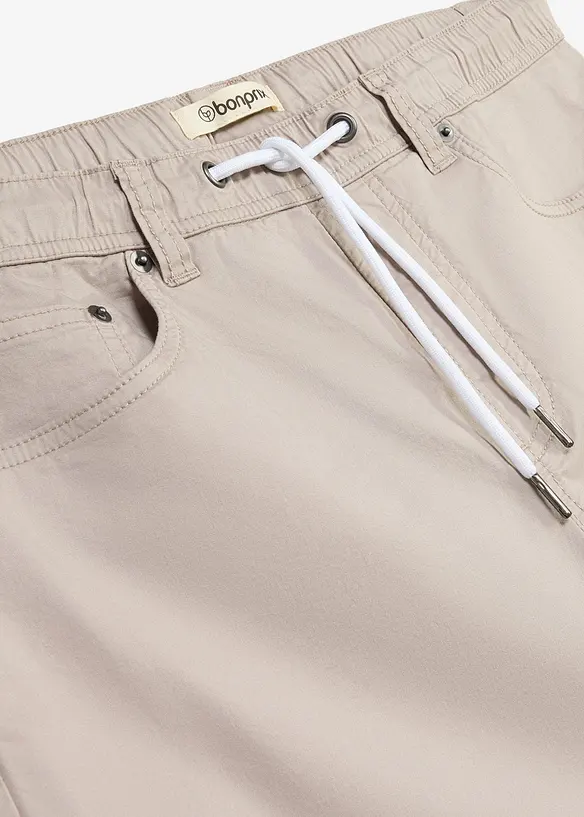 Regular Fit slip on-bukse, Tapered, bonprix
