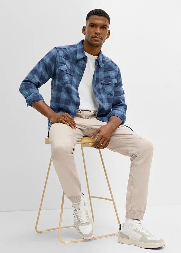 Regular Fit slip on-bukse, Tapered, bonprix