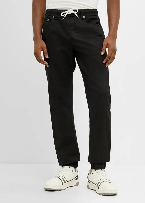Regular Fit slip on-bukse, Tapered, bonprix