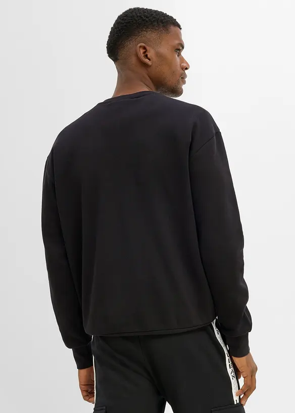 Sweatshirt i 100% &oslash;kologisk bomull, loose fit, bonprix