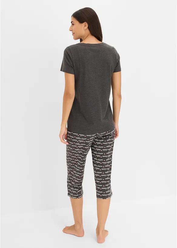 Capri-pyjamas i 100% bomull, bonprix