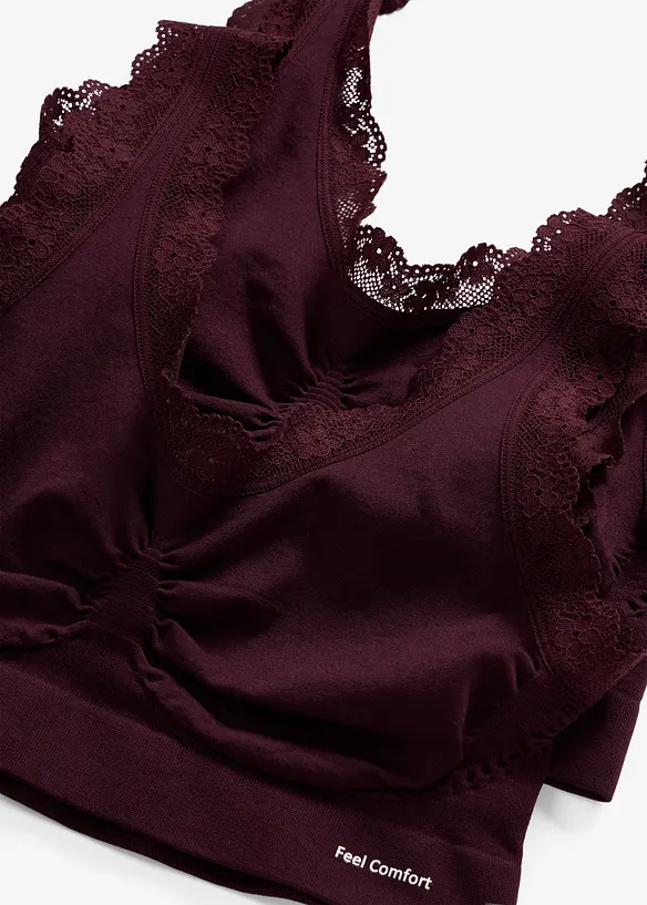 Feel Comfort Seamless bustier (2-pack), bonprix