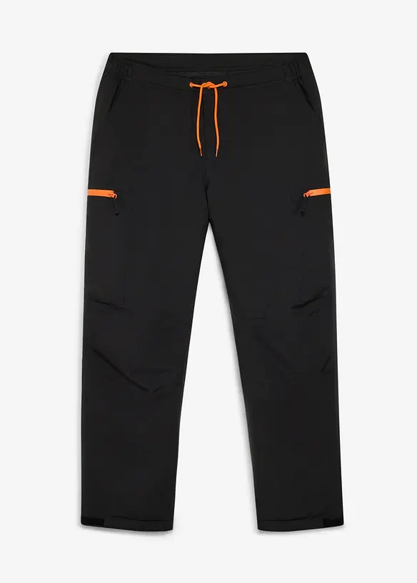 Vanntett, cargo-funksjonsbukse med varmt f&ocirc;r, relaxed fit, bonprix