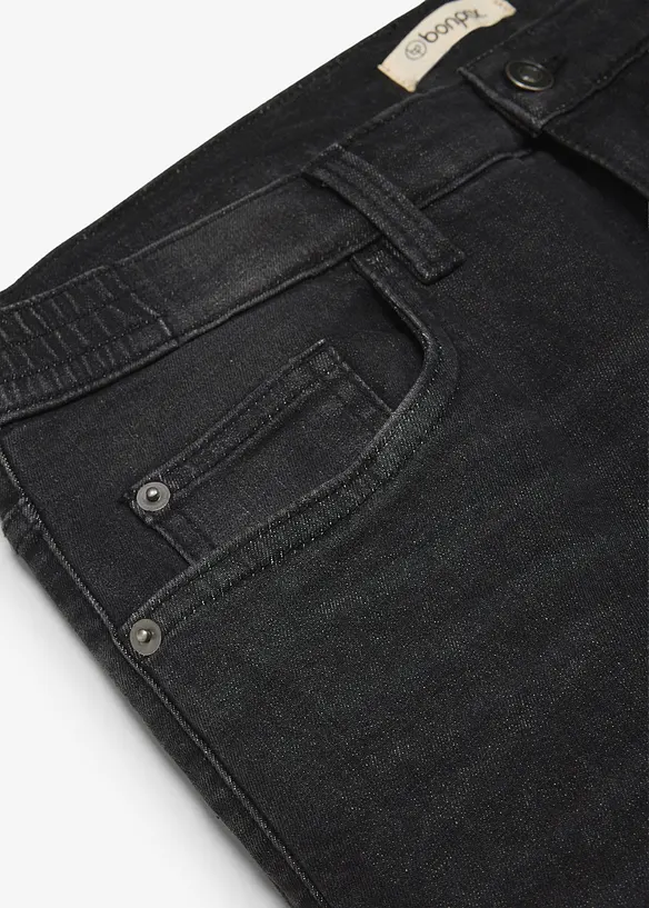 Varmende, relaxed fit jeans med komfortlinning, straight, bonprix