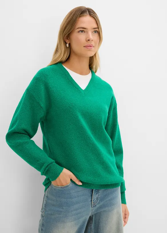 Oversized, strikket genser, bonprix