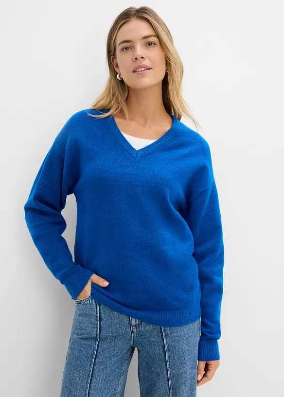 Oversized, strikket genser, bonprix