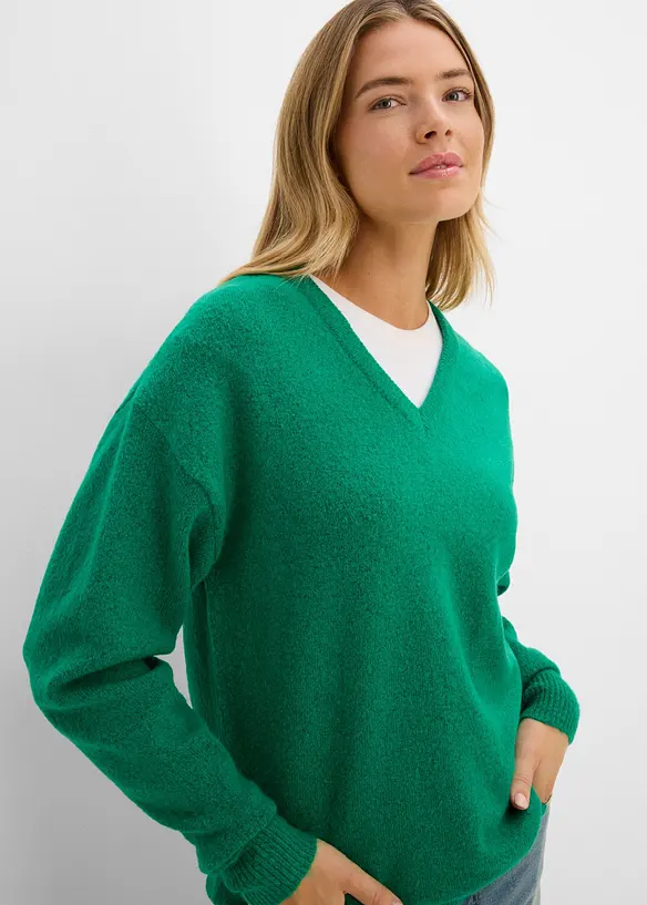 Oversized, strikket genser, bonprix