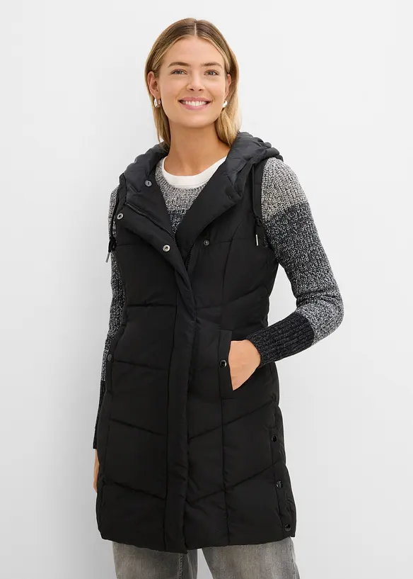 Vattert vest av resirkulert polyester, bonprix