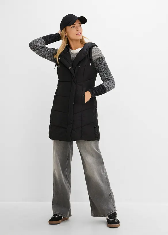 Vattert vest av resirkulert polyester, bonprix