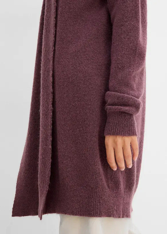 Lang cardigan med sjalskrage, bonprix