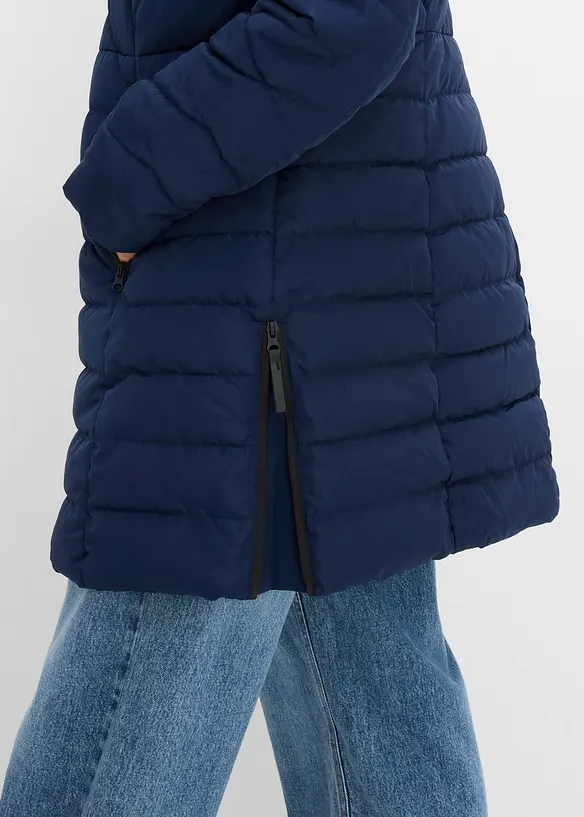 Lang, vattert jakke, bonprix