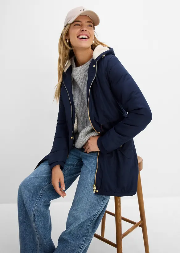Parkas med pilefleece, bonprix